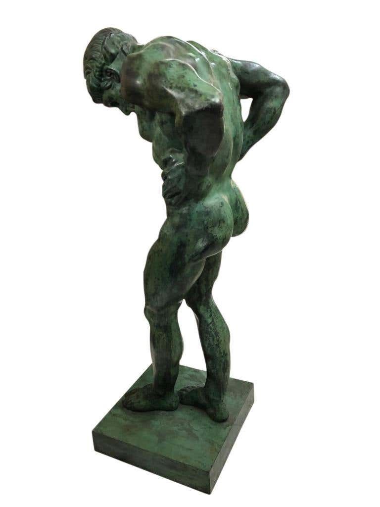 20th Century Large Bronze Statue Of Atlas photo buy