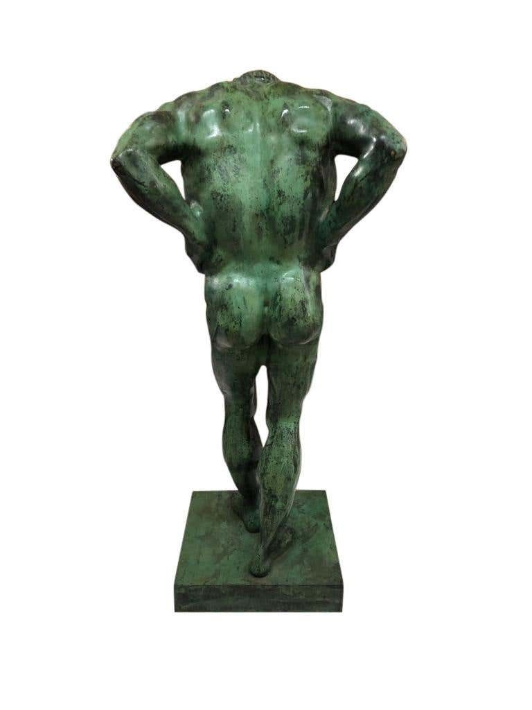 photo furniture 20th Century Large Bronze Statue Of Atlas