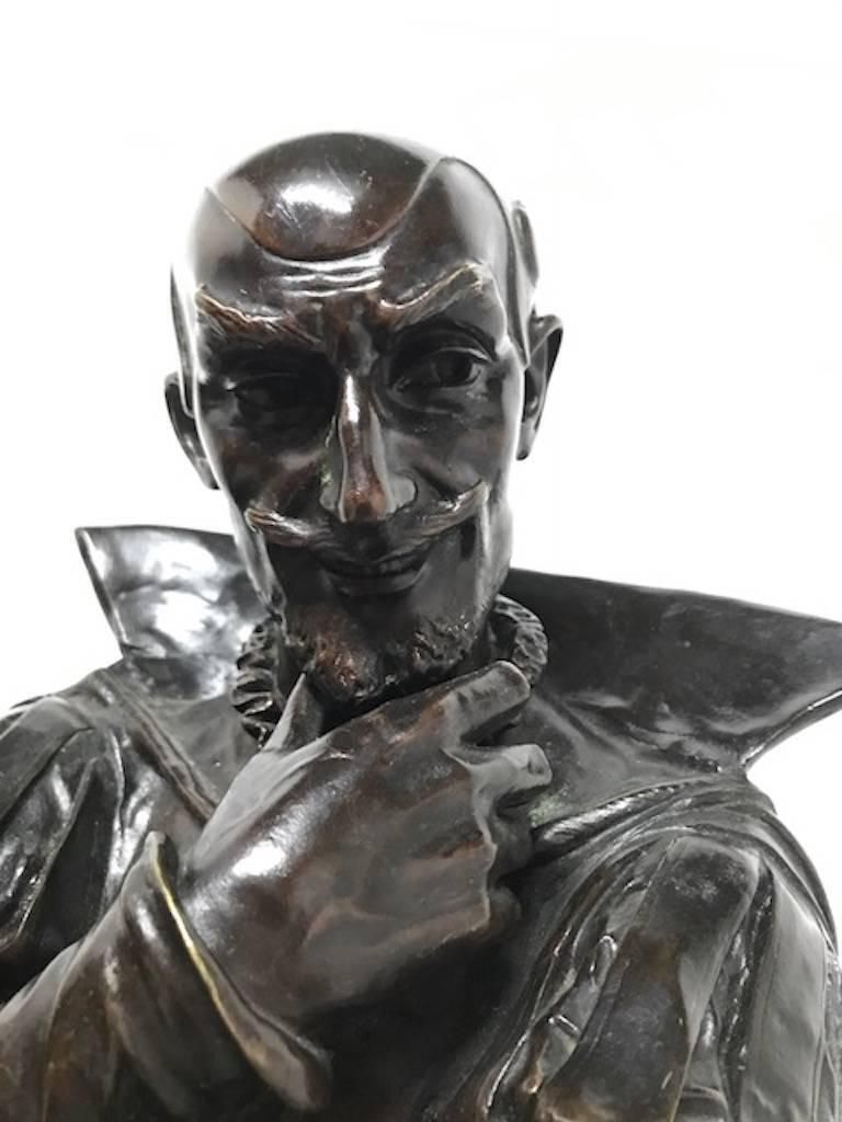 18th Century Bronze Statue Of A Shakespearian Character photo 8625.0