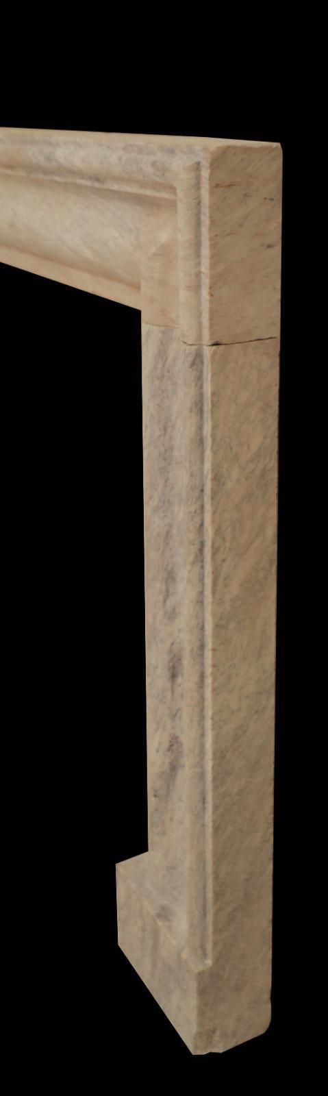 20th Century Minimalist Limestone Fireplace Surround In Honed Finish photo for sale