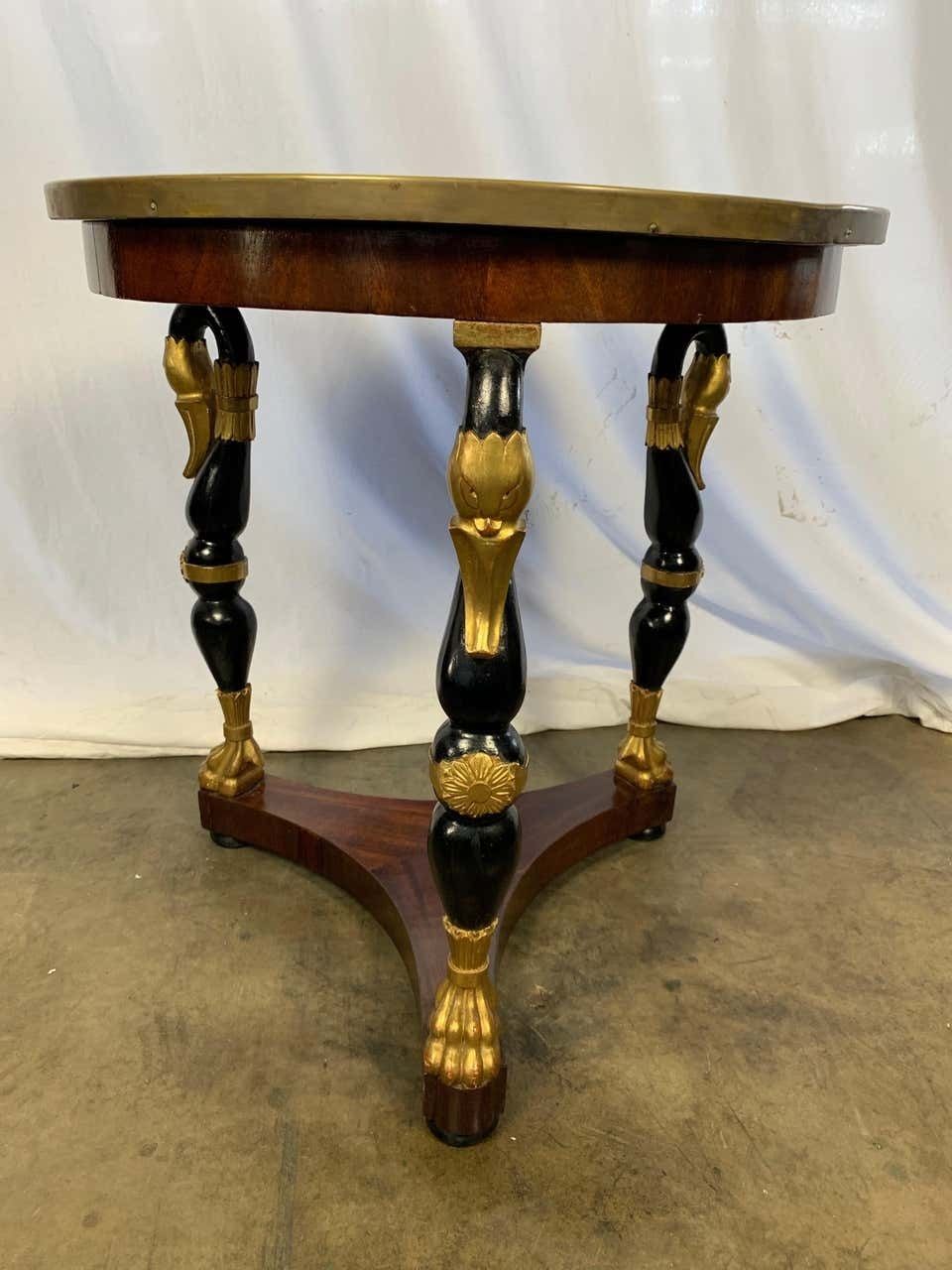 19th Century French Empire Style Mahogany Centre Table photo Furniture