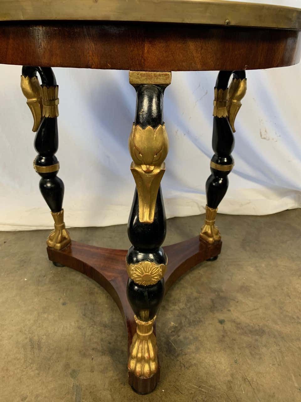 19th Century French Empire Style Mahogany Centre Table photo 3900.0