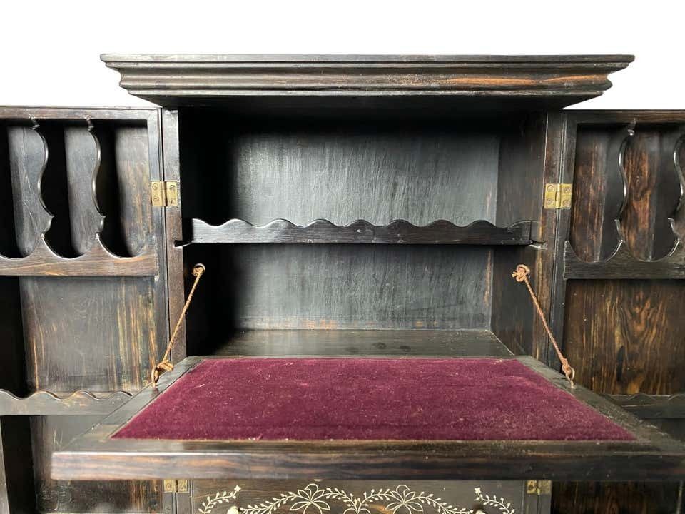 photo for sale Anglo Indian Ebony Inlaid Cabinet, 19th Century
