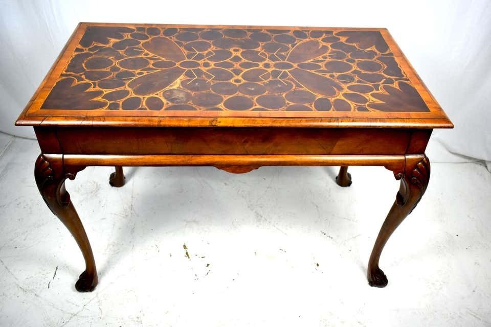 18th Century Inlaid Oyster Wood Table photo for sale