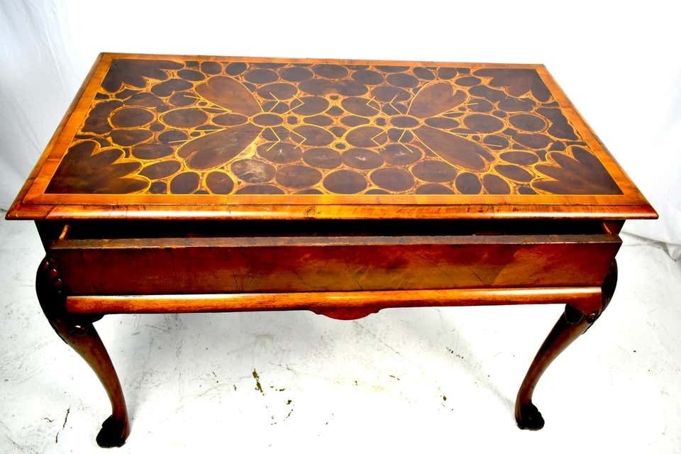 18th Century Inlaid Oyster Wood Table photo 16100.0