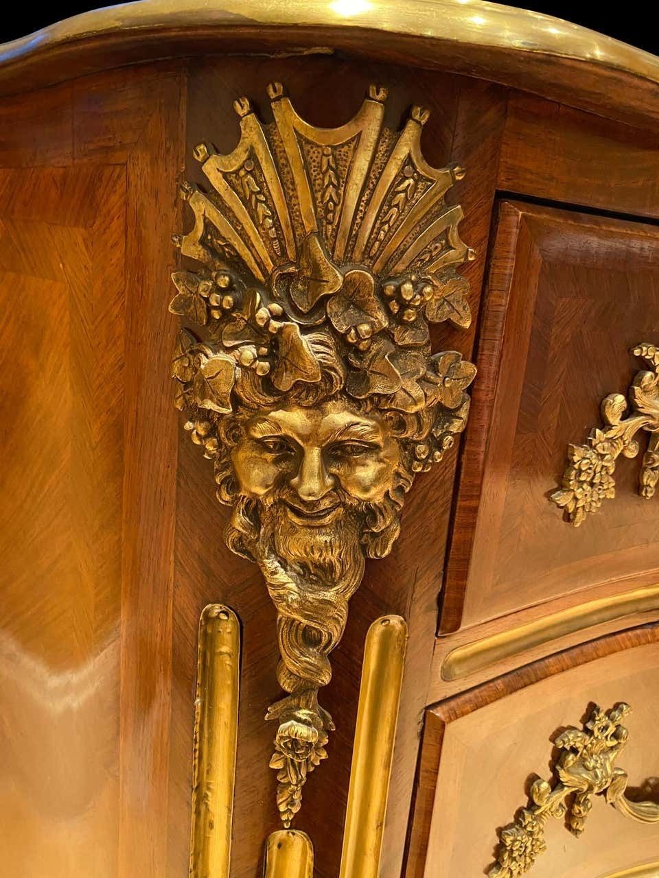 French 19th Century Louis XV St. Kingwood, Tulipwood And Ormolu Commode photo vinterior