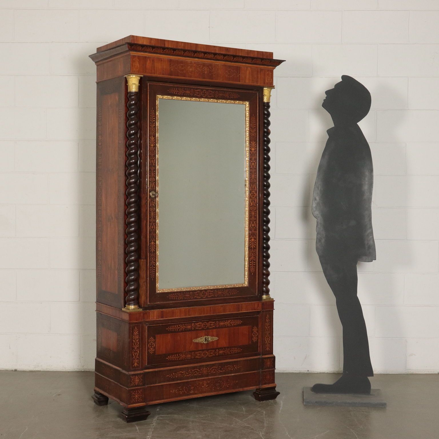 Charles X Wardrobe Rosewood Italy 19th Century photo furniture