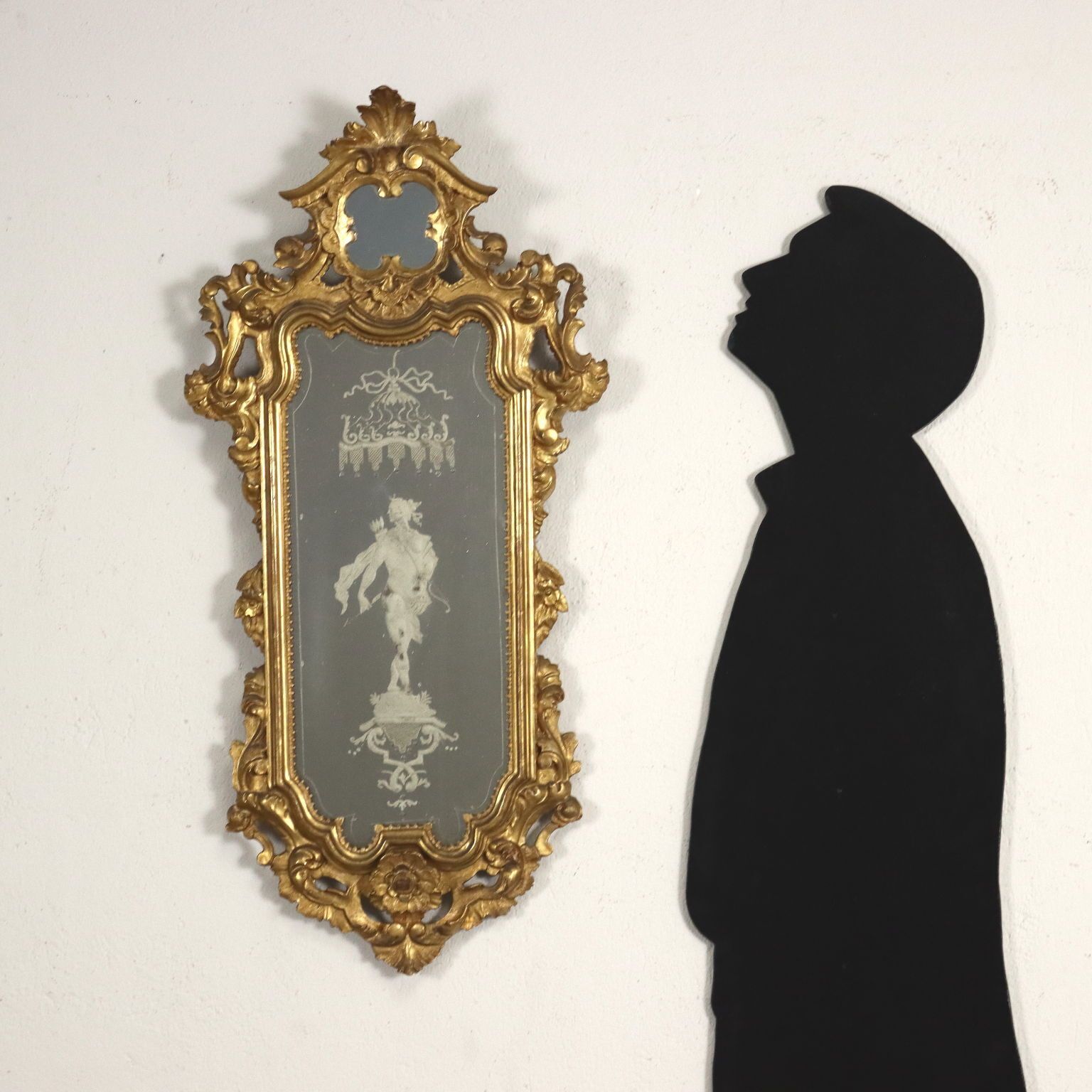 Ancient Baroque Mirrors Mid XVIII Century Mercury Mirror photo furniture
