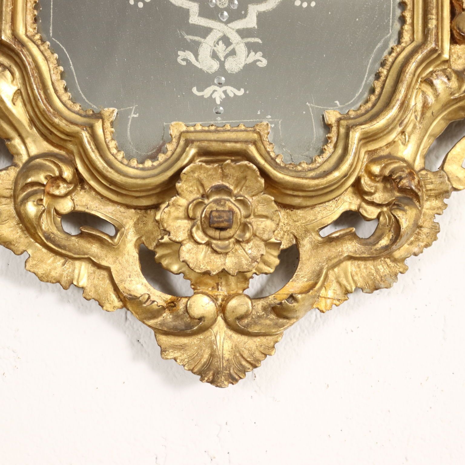 photo furniture Ancient Baroque Mirrors Mid XVIII Century Mercury Mirror
