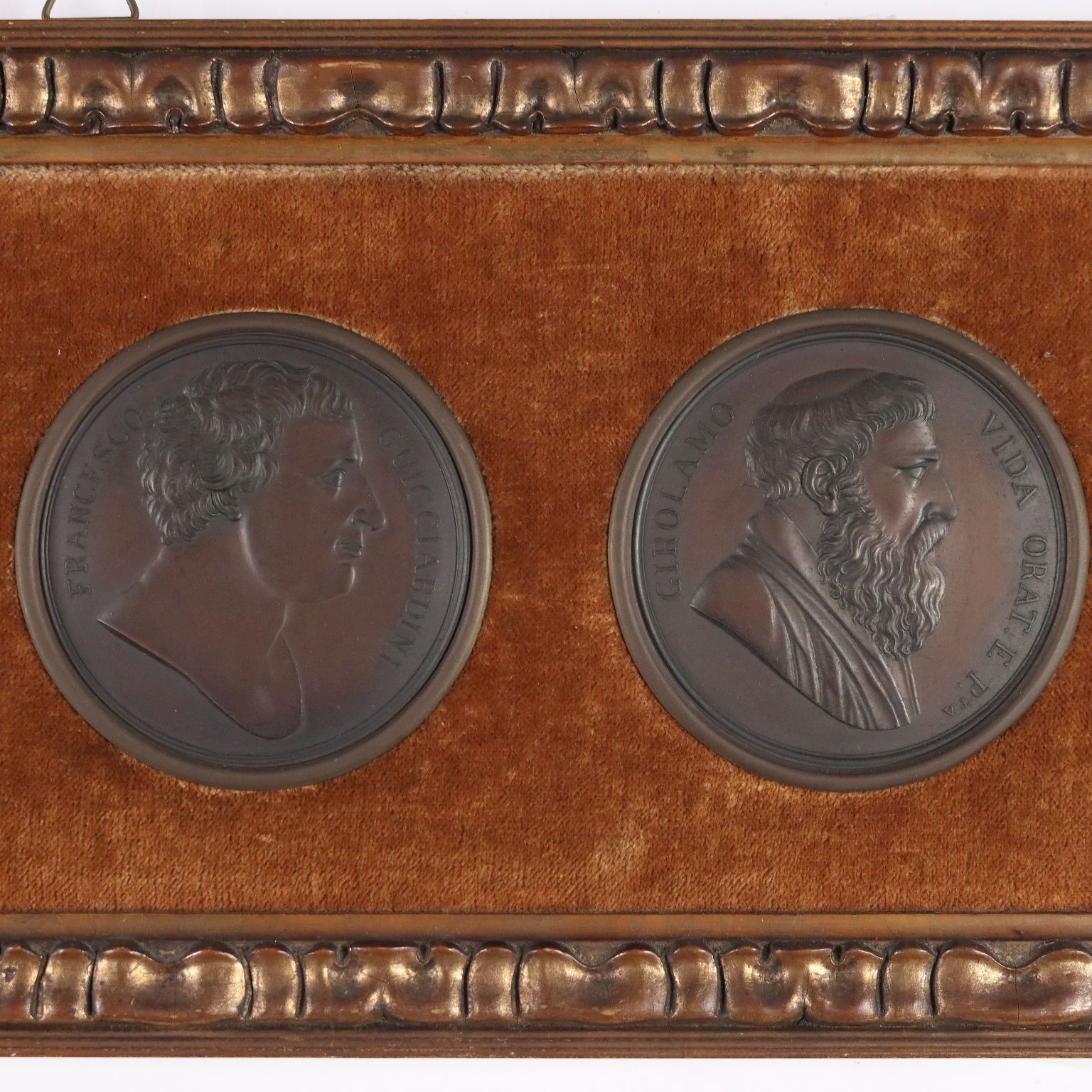 Antique Medals Copper Famous Italian Men Italy XIX Century photo buy