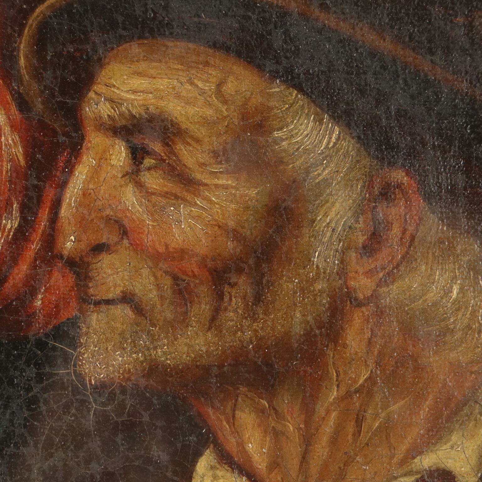 Portrait Of An Elderly Couple Oil On Canvas Italy XIX Century photo Art