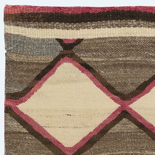 27x47 In Antique American Indian Navajo Ganado Kilim Rug photo Textiles