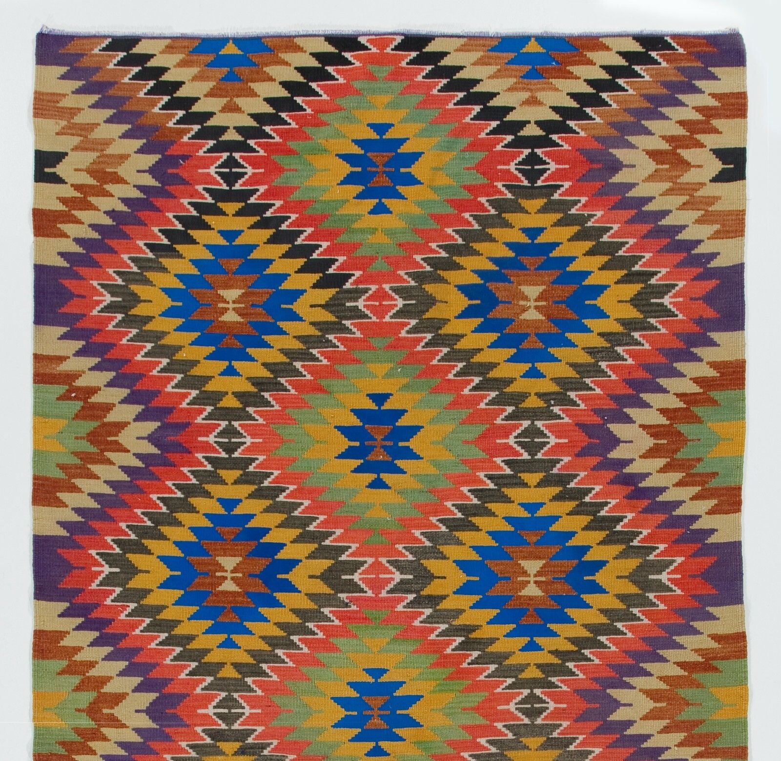 5.2x10.4 Ft Dazzling Handmade Kilim. One Of A Kind Flatweave Rug. Floor Covering photo furniture