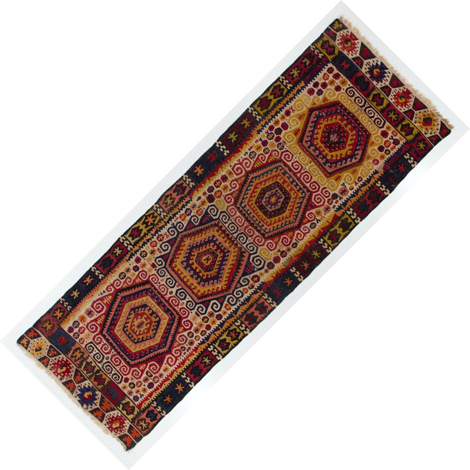 5x14.2 Ft Antique Central Anatolian Kilim, Flat Weave Rug photo 1210.0