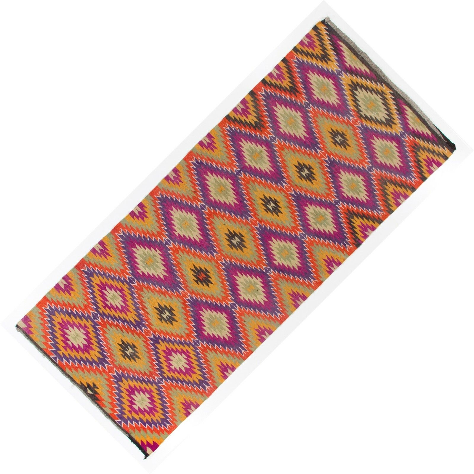 5.4x12 Ft Dazzling Anatolian Kilim, Flat Weave Rug photo 898.0
