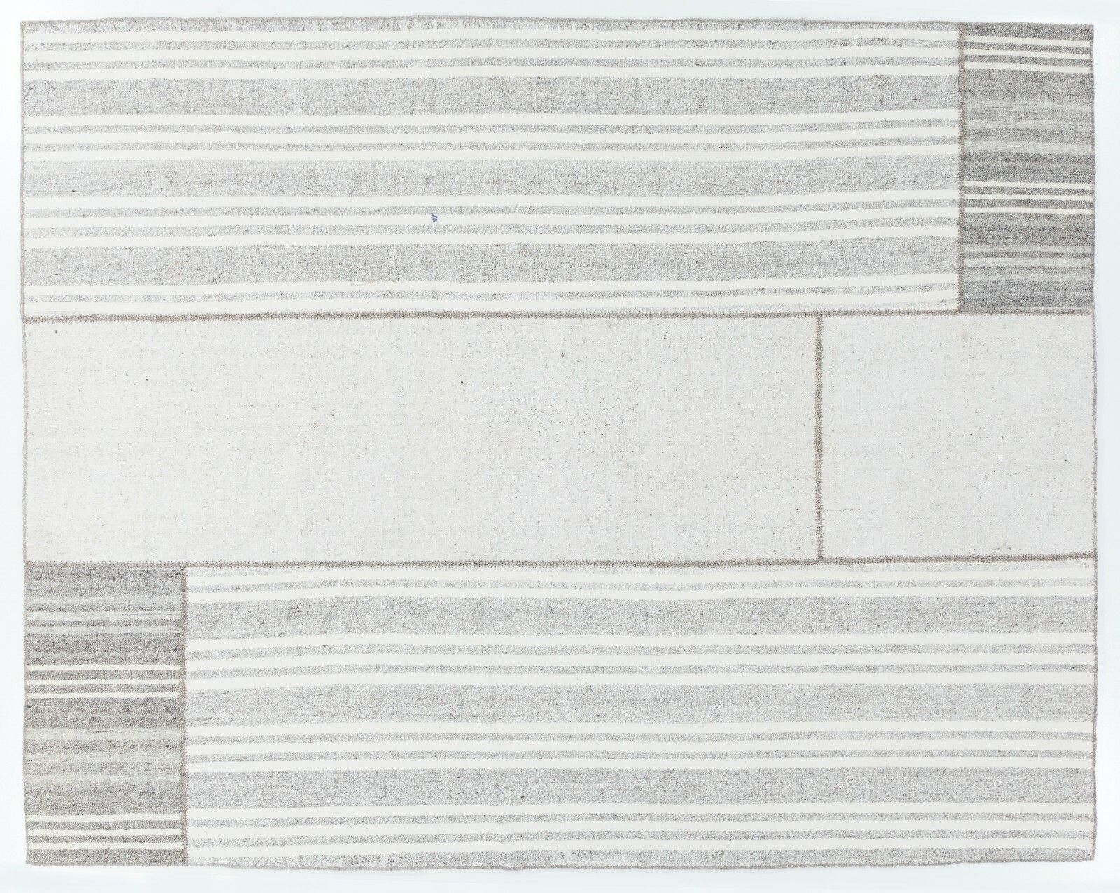 8.4x10.3 Ft Cotton Anatolian Kilim, Flat Woven Rug photo Textiles