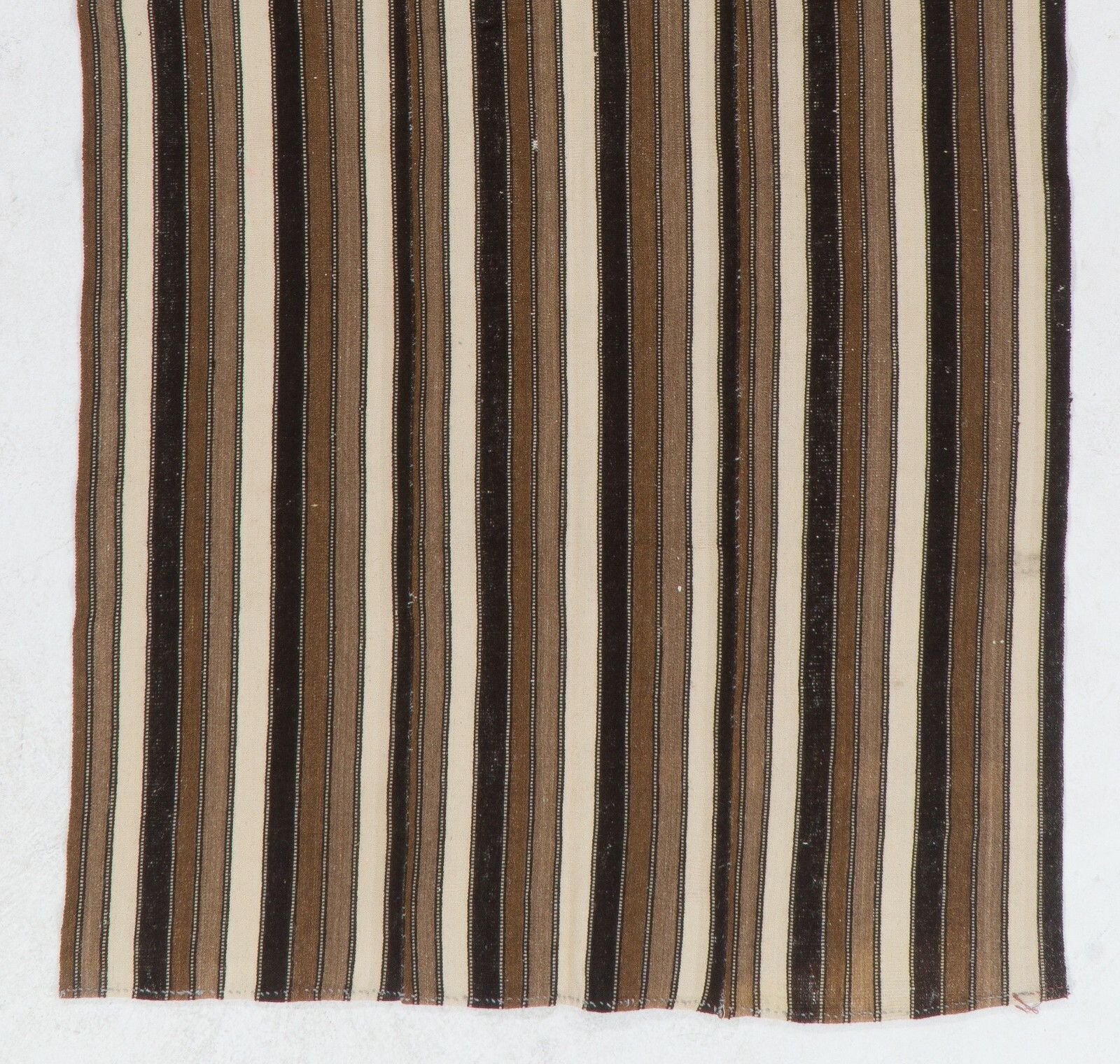 4.7x9.2 Ft Banded Vintage Anatolian Kilim, Made Of %100 Natural Wool photo for sale