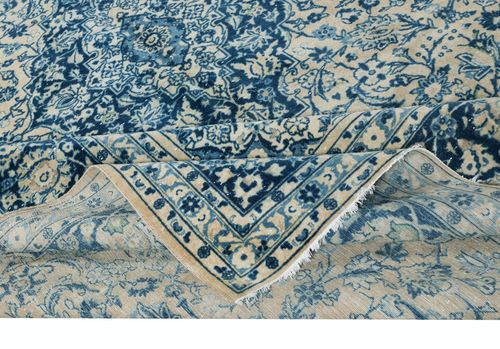 8.7x11.5 Ft Vintage Handmade Turkish Oushak Rug, One Of A Kind Carpet, Ca 1960 photo for sale