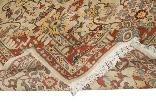 8x9.3 Ft Vintage Handmade Turkish Oushak Rug. 100% Wool. Excellent Condition photo for sale