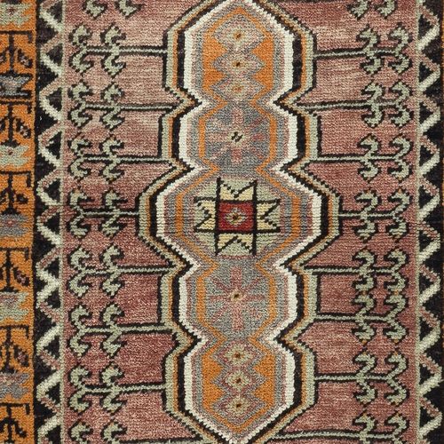 22x45 In Vintage Scatter Rug. Turkish Accent Rug. Door Mat. Handmade Bat Mat photo 235.0