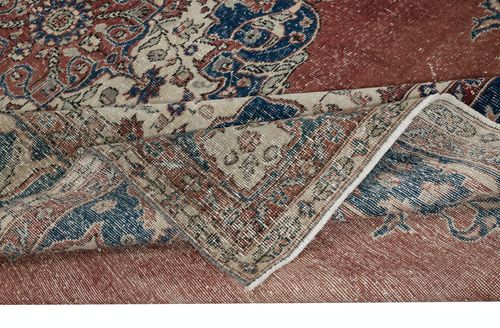 8x12.3 Ft Hand Knotted Turkish Wool Area Rug. One Of A Kind Vintage Large Carpet photo for sale