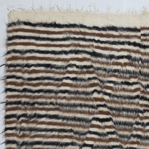 5x6.8 Ft Flatweave Wool Kilim Rug. Siirt Blanket. New Bed Cover. Wall Hanging photo Textiles