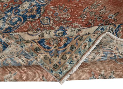 7.5x11.2 Ft Vintage Handmade Turkish Wool Area Rug. One Of A Kind Large Carpet photo for sale