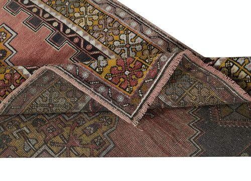 3.8x7 Ft Vintage Turkish Rug For Country Homes & Tribal Interiors, 100% Wool photo for sale