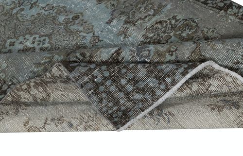 5.5x9 Ft Contemporary Blue Area Rug With Medallion Design. Handknotted In Turkey photo for sale