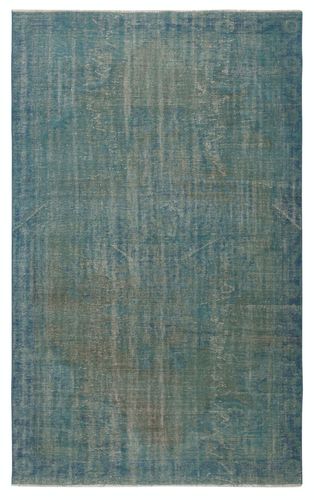 6x9.6 Ft Modern Area Rug In Light Blue, Hand Woven And Hand Knotted In Turkey