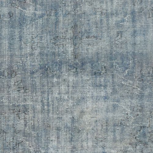 6.6x8.6 Ft Blue Area Rug For Modern Interiors, Handmade In Turkey photo 486.0