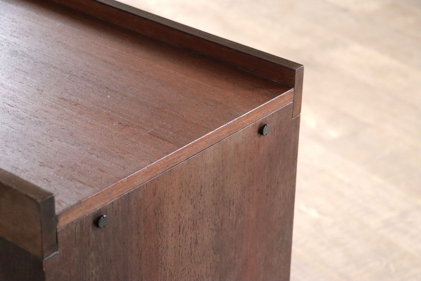 photo vintage Leonardo Fiori For Isa Bergamo Sideboard In Wengé And Seagrass 1950s