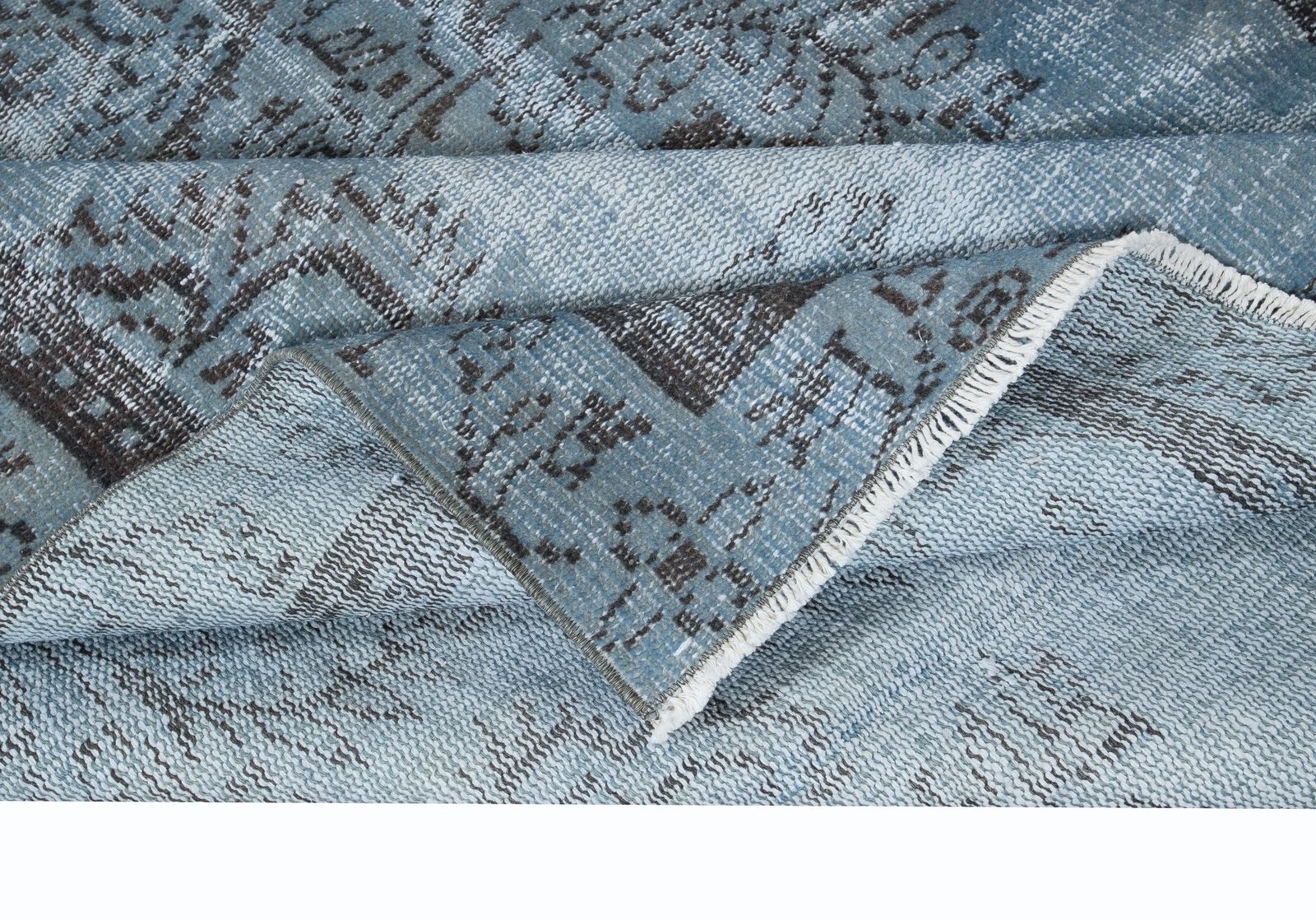 5x8.6 Ft Light Blue Modern Office Rug, Home Decor Handmade Turkish Carpet photo for sale