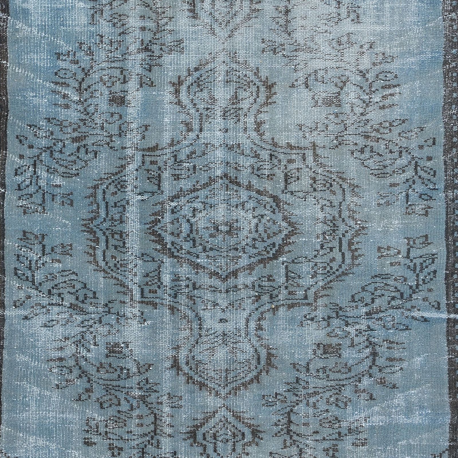 5x8.6 Ft Light Blue Modern Office Rug, Home Decor Handmade Turkish Carpet photo 367.0