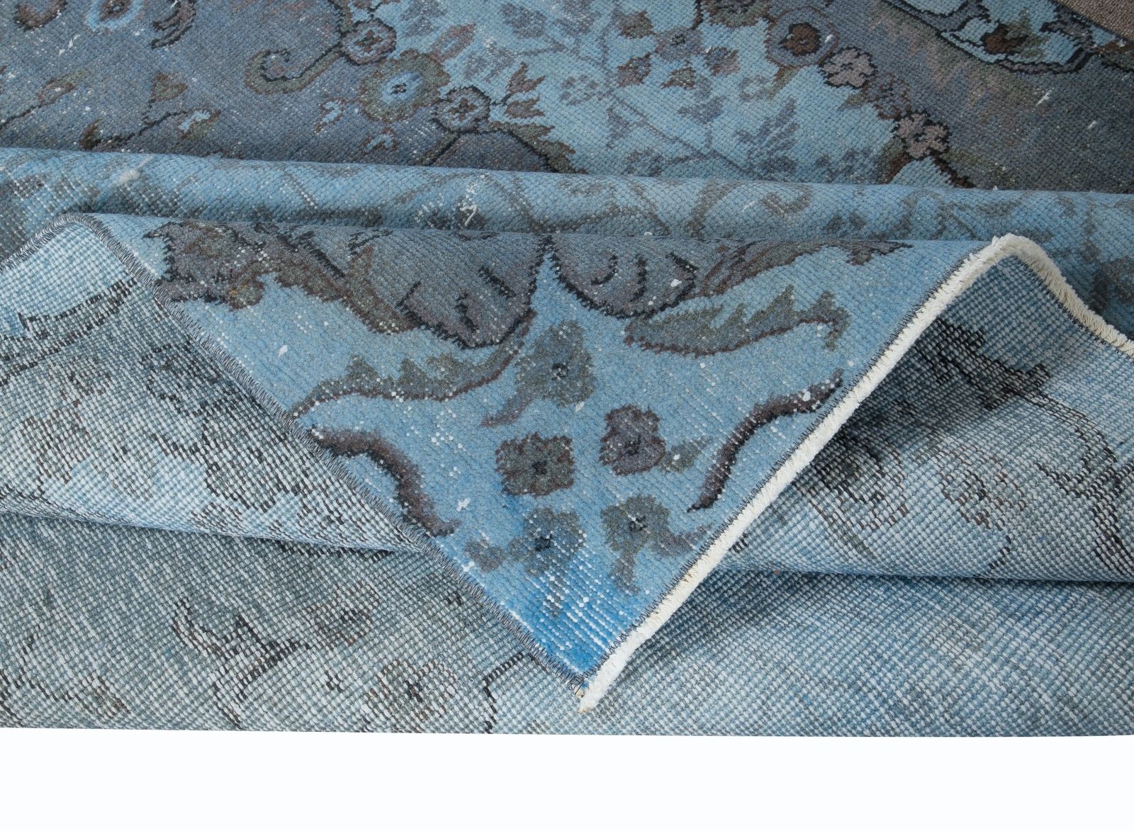 5.5x8.5 Ft Sky Blue Modern Area Rug, Handwoven & Handknotted In Isparta, Turkey photo for sale