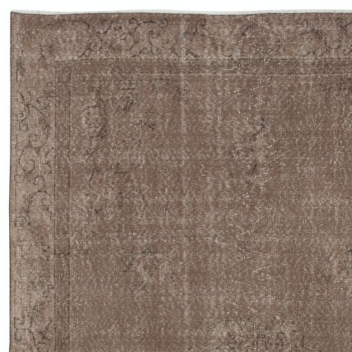 6.3x9.7 Ft Brown Color Handmade Area Rug From Turkey. Great 4 Modern Interiors photo Textiles