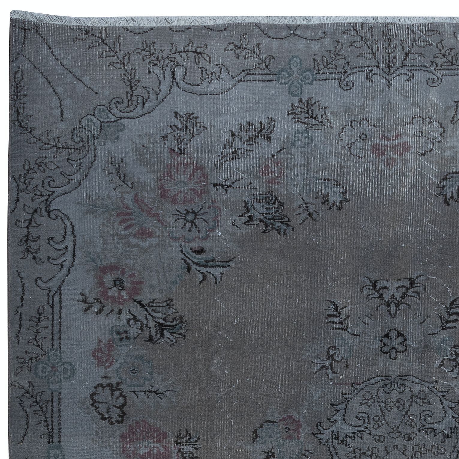 7x10 Ft Decorative Handmade Turkish European Design Rug In Gray And Brown Tones photo Textiles