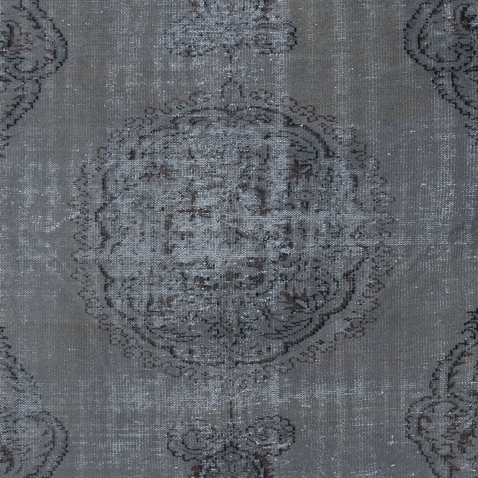 5.6x9.3 Ft Gray Handmade Turkish Rug For Living Room, Dining Room & Kids Room photo 450.0