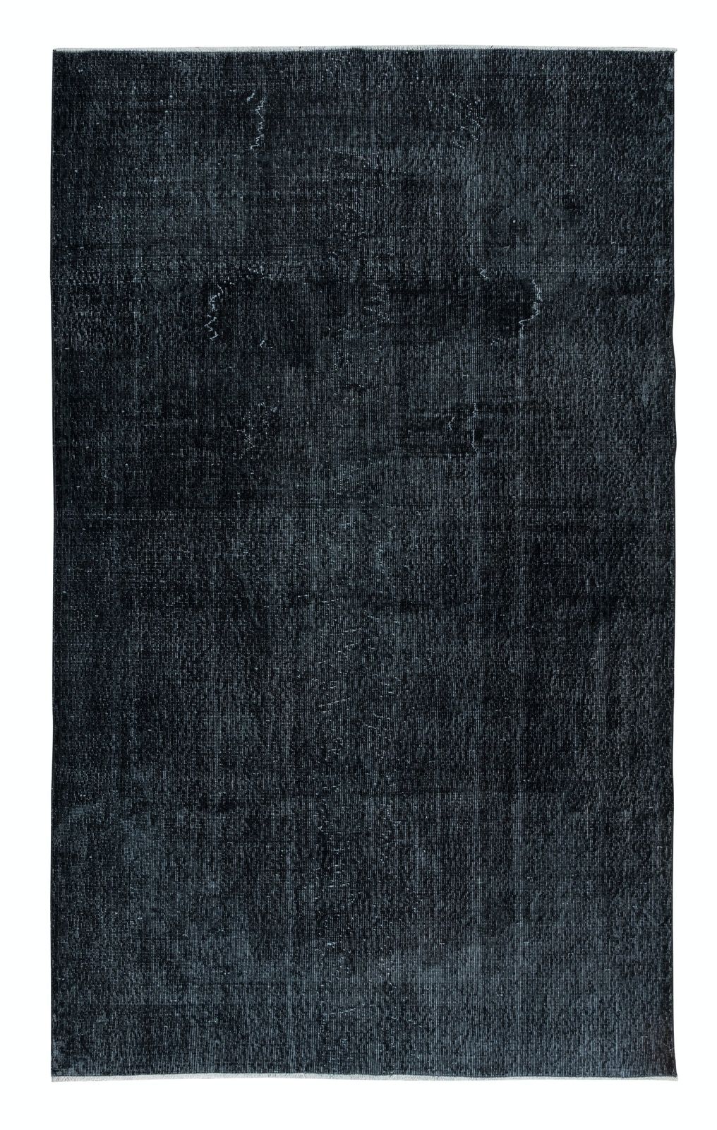 6x9.7 Ft Handmade Turkish Wool Area Rug In Gray And Black 4 Modern Interiors