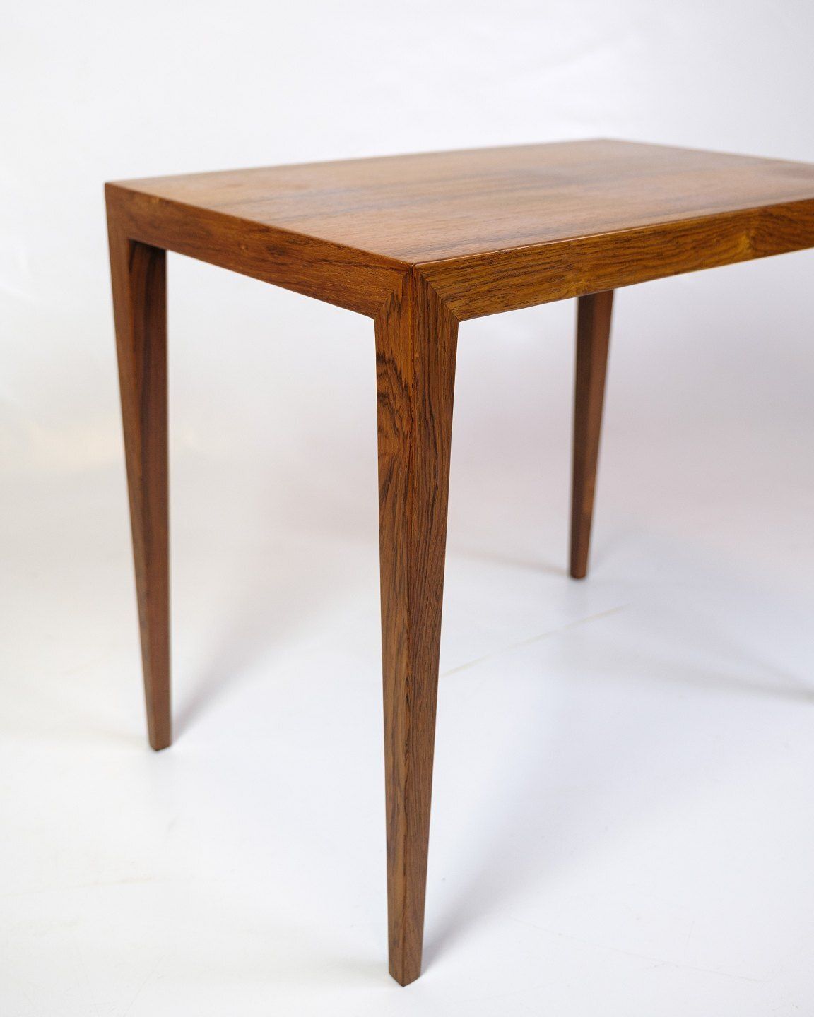Side Table Model 34a In Rosewood By Severin Hansen For Haslev Furniture Factory From 1960s photo for sale