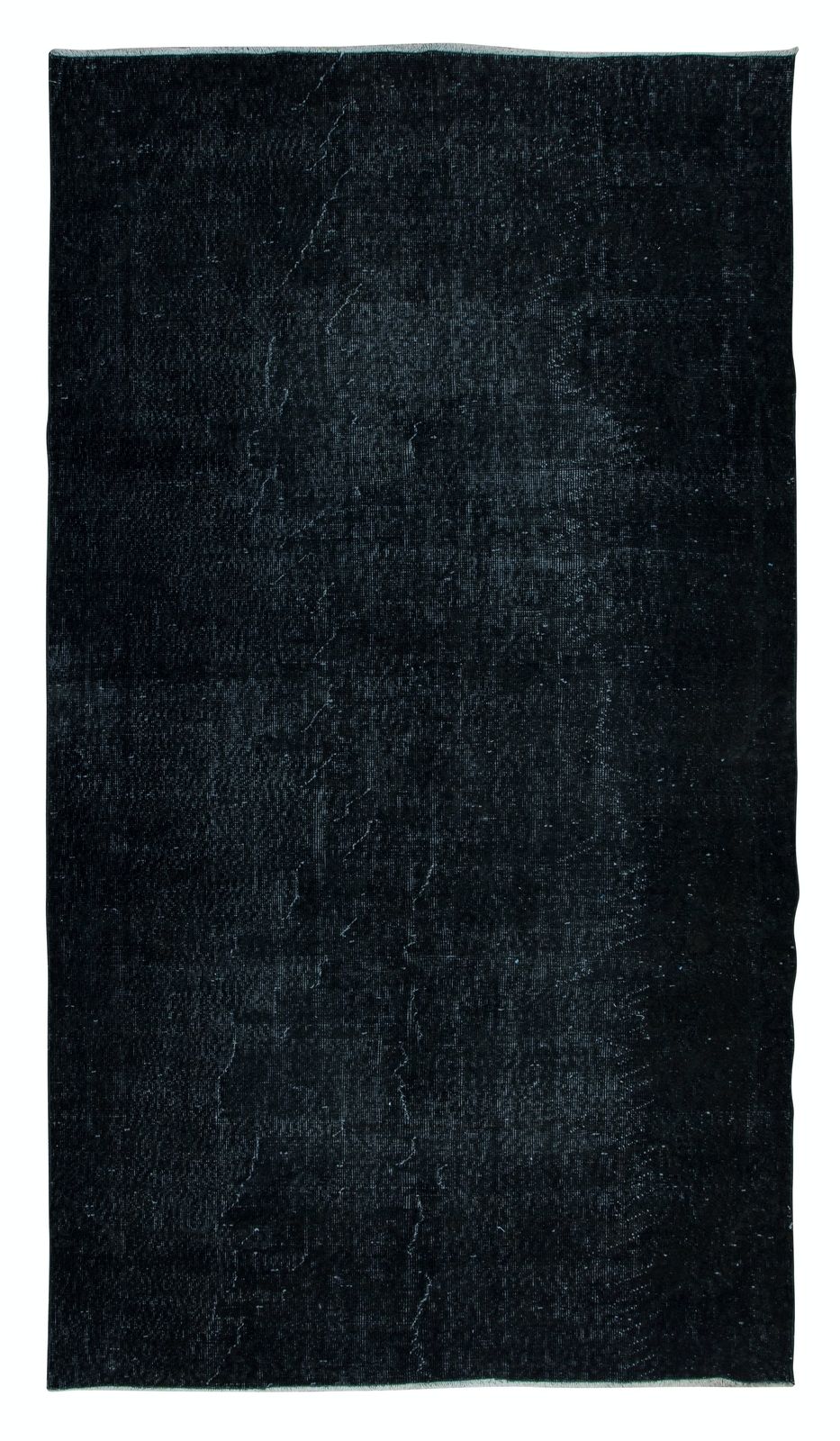 5.7x9.8 Ft Modern Anatolian Area Rug In Black, Handmade Wool Carpet