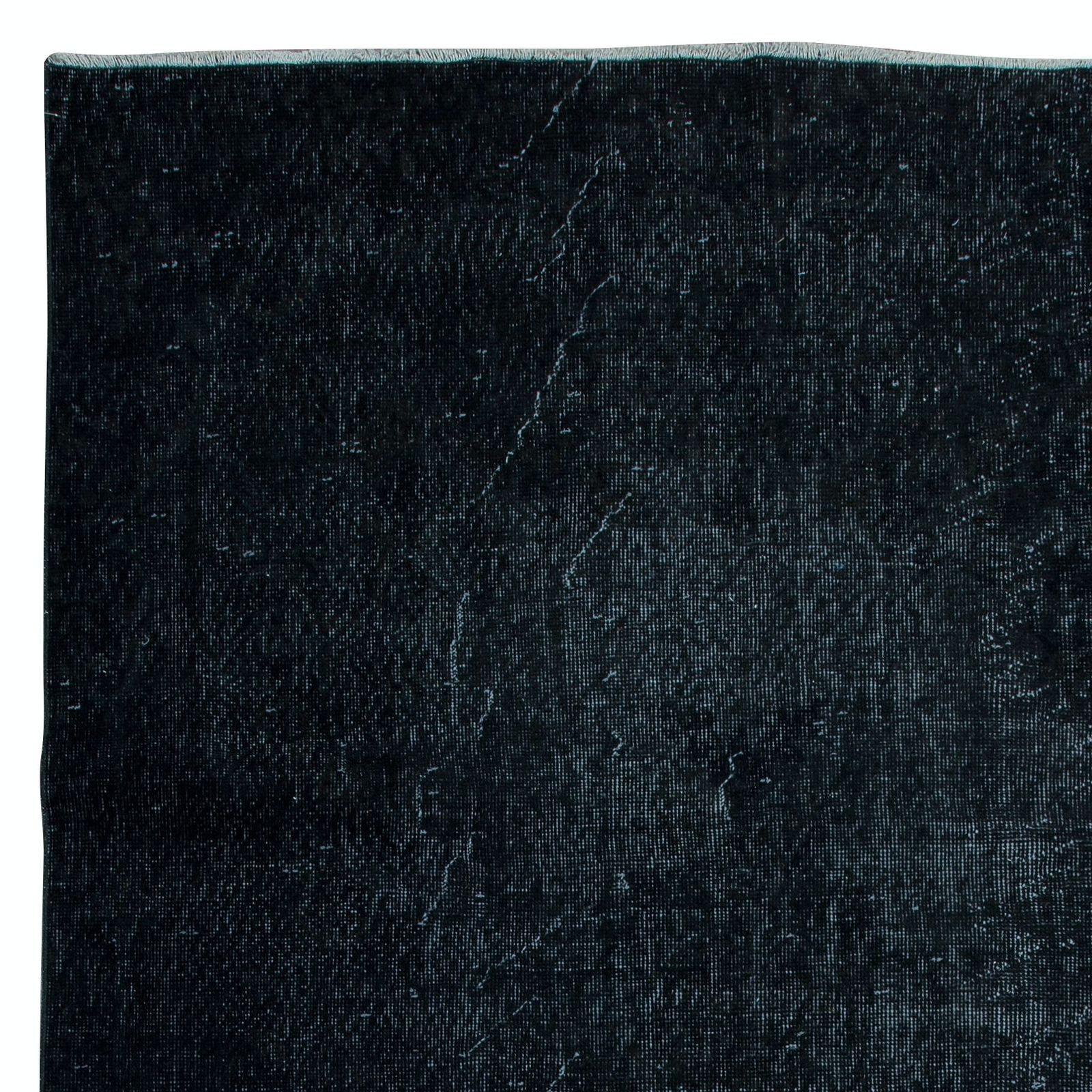 5.7x9.8 Ft Modern Anatolian Area Rug In Black, Handmade Wool Carpet photo Textiles