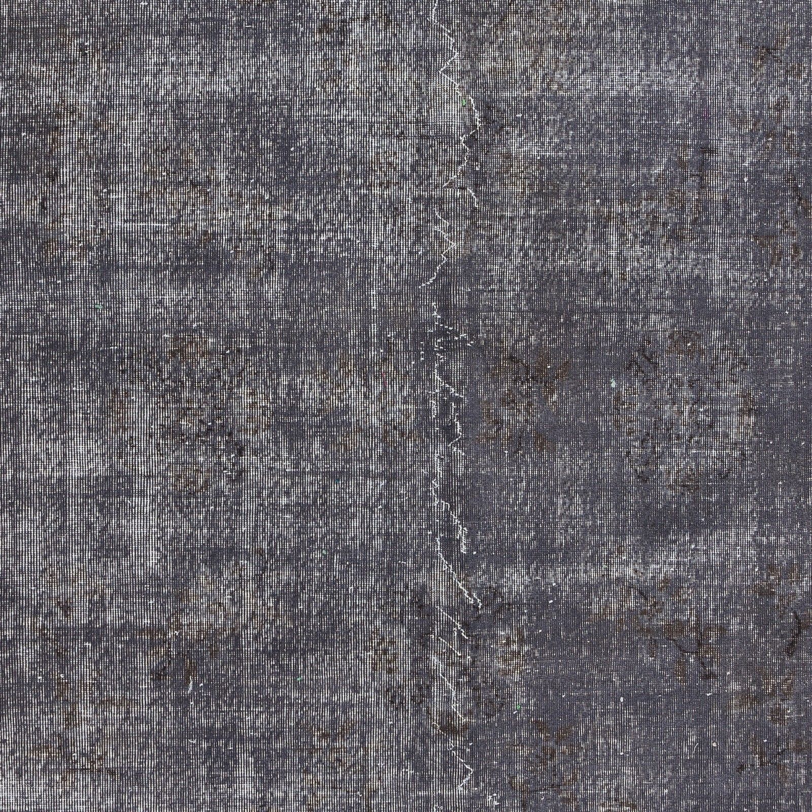 7x10.7 Ft Modern Gray Area Rug For Living Room, Handmade Upcycled Turkish Carpet photo 688.0