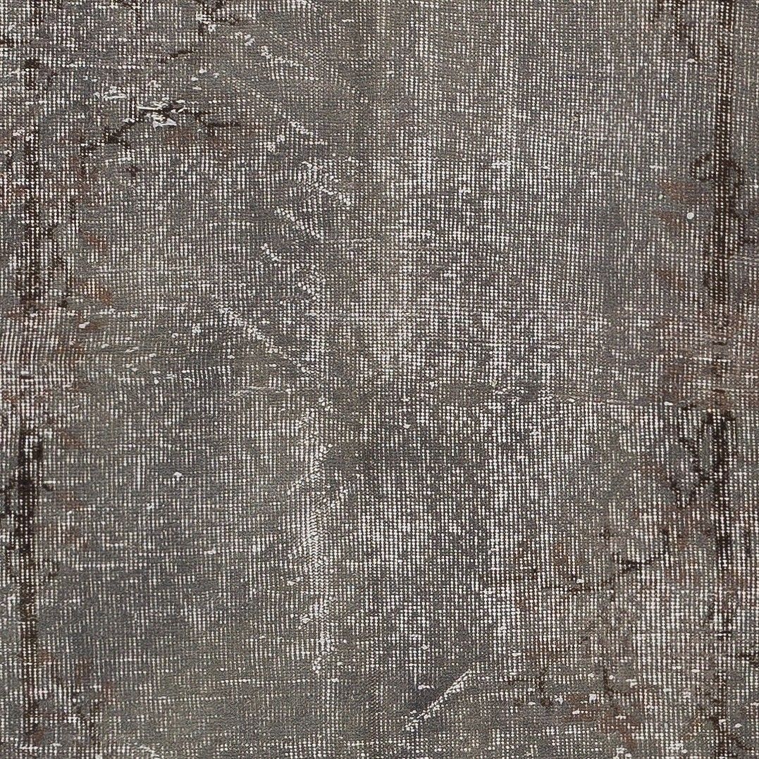 3.3x6.2 Ft Upcycled Modern Accent Rug Overdyed In Gray, Handmade In Turkey photo Textiles