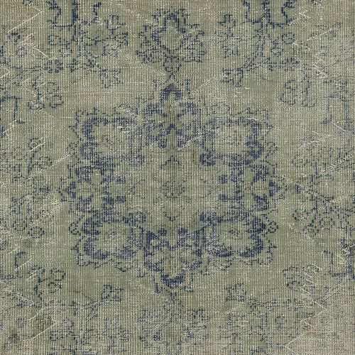 7x10 Ft Decorative Hand Knotted Turkish Wool Area Rug In Green Color photo 667.0