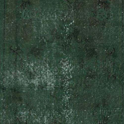 3.5x6.8 Ft Modern Handmade Turkish Accent Rug In Dark Green. Floor Covering photo 202.0