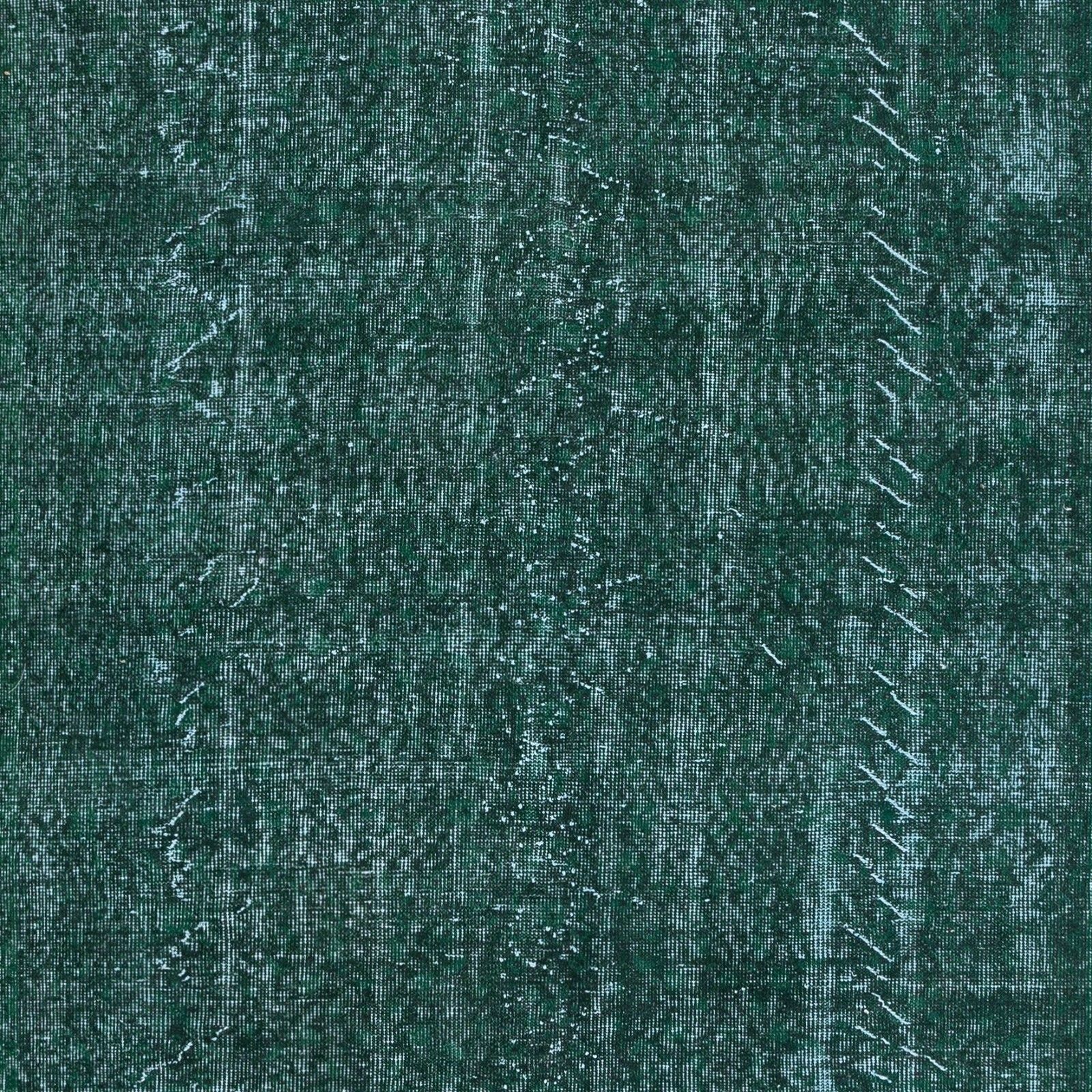 5x8.7 Ft Dark Green Handmade Area Rug, Decorative Modern Turkish Carpet photo 306.0