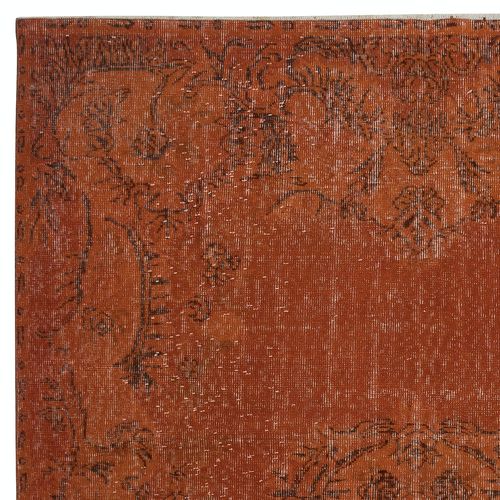 6.2x9.4 Ft Modern Area Rug In Orange. Hand Knotted In Turkey photo Textiles