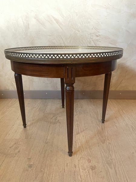 Vintage 1950s Louis XVI Coffee Table With Gray Marble Top photo buy