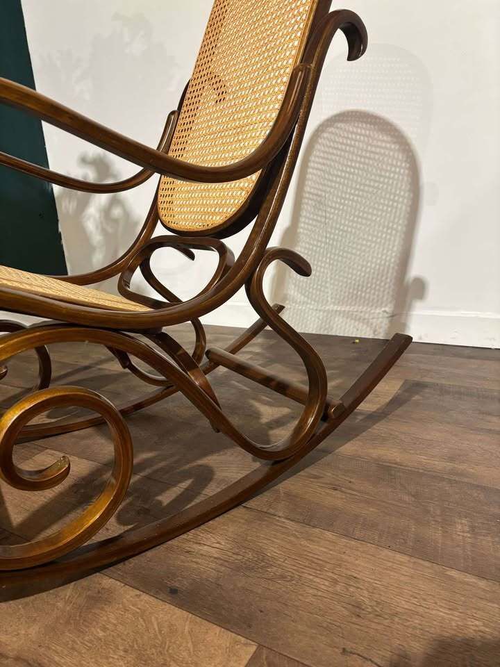 photo for sale Vintage Reproduction Bentwood Style Rocking Chair